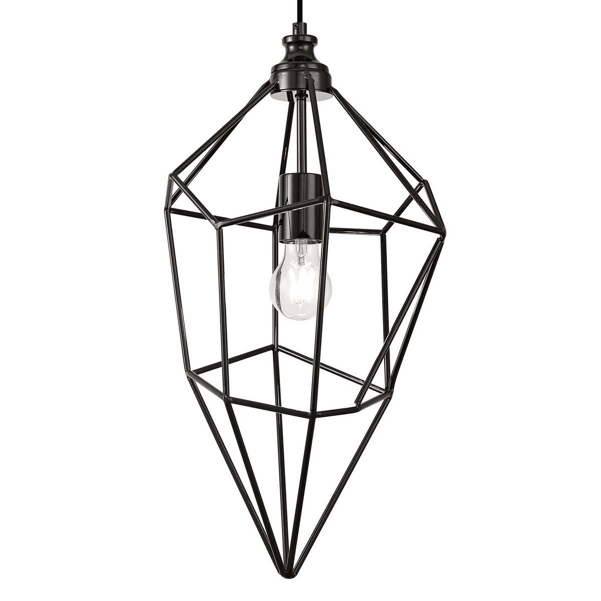 Dunterton Large E27 Pendant Black Nickel