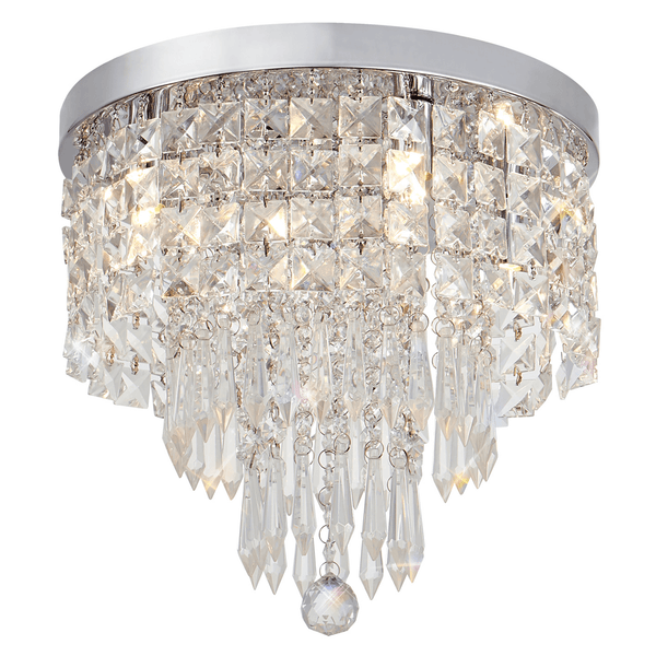 Northam Ceiling 4 x G9 IP44 Ceiling Light In Polished Chrome and Crystal