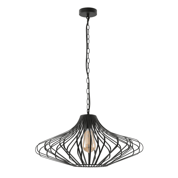 Salcombe E27 Pendant in Matt Black