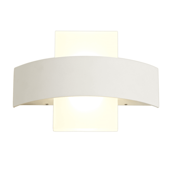 Tawstock Up and Down 2 x 5W LED IP54 Wall Light in Sand White