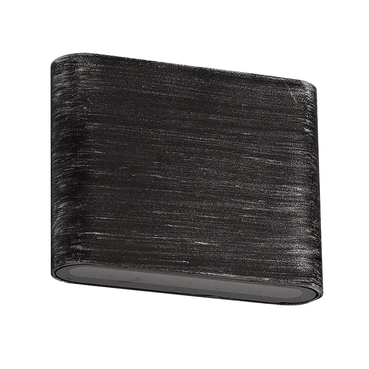 Aylesbeare Up and Down 2 x 3W LED Wall Light IP54 in Black Silver