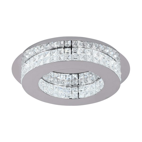 Christow 18W LED Ceiling Light in Polished Chrome Crystal