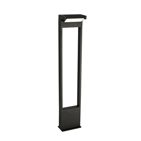 Dalwood Tall 10W LED IP54 Bollard in Graphite Black