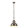 Fremington Pendant in Polished Nickel & Frosted Glass Diffuser