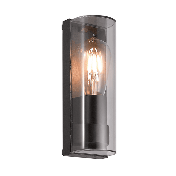 Lifton Exterior Curved IP65 Wall Light in Anthracite