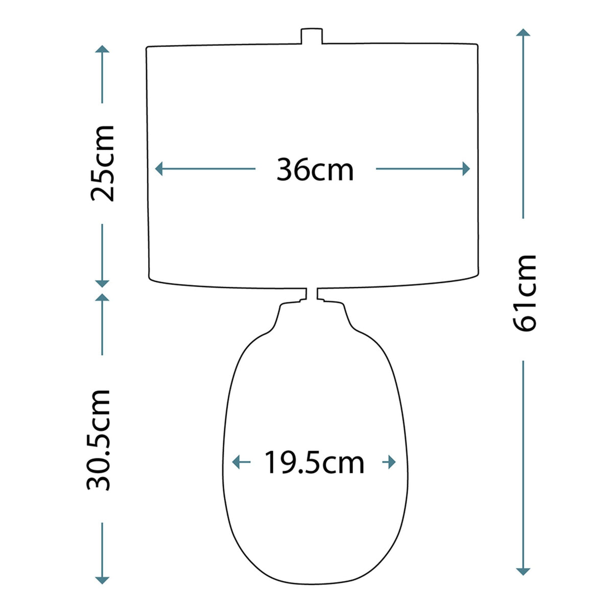 Chelsfield Pale Green Ceramic Table Lamp