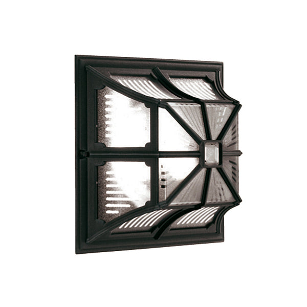 Chapel IP44 Wall or Ceiling Flush Lantern in Black