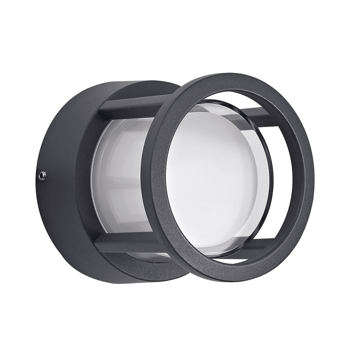 Bicton Small Round IP54 LED Wall or Ceiling Light in Anthracite