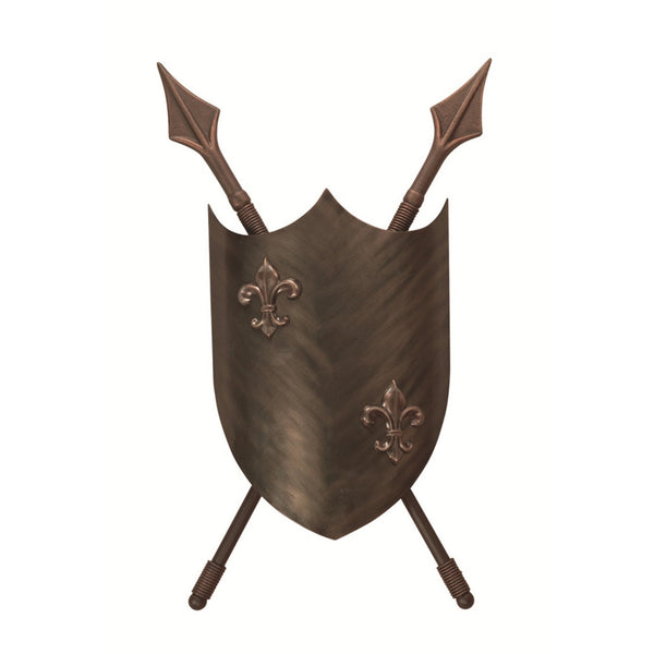 Crusader Medieval Up & Down Wall Light in Burnished Bronze