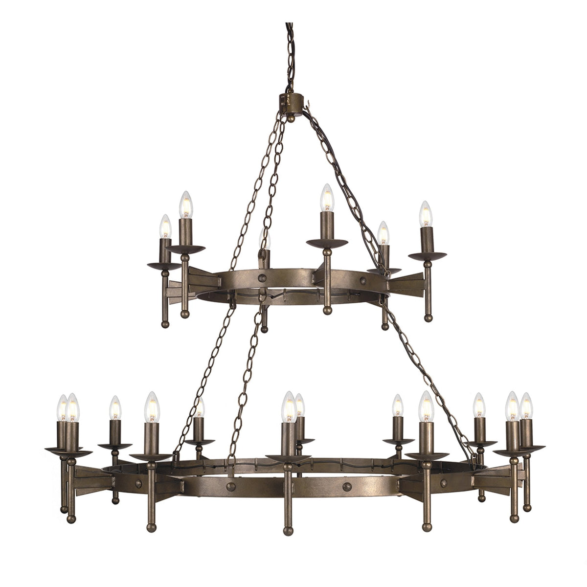 Cromwell Medieval Style 18 Light Chandelier