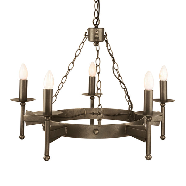 Cromwell Medieval Style 5 Light Chandelier