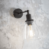 Hoxton Domed Glass Wall Light in Antique Bronze
