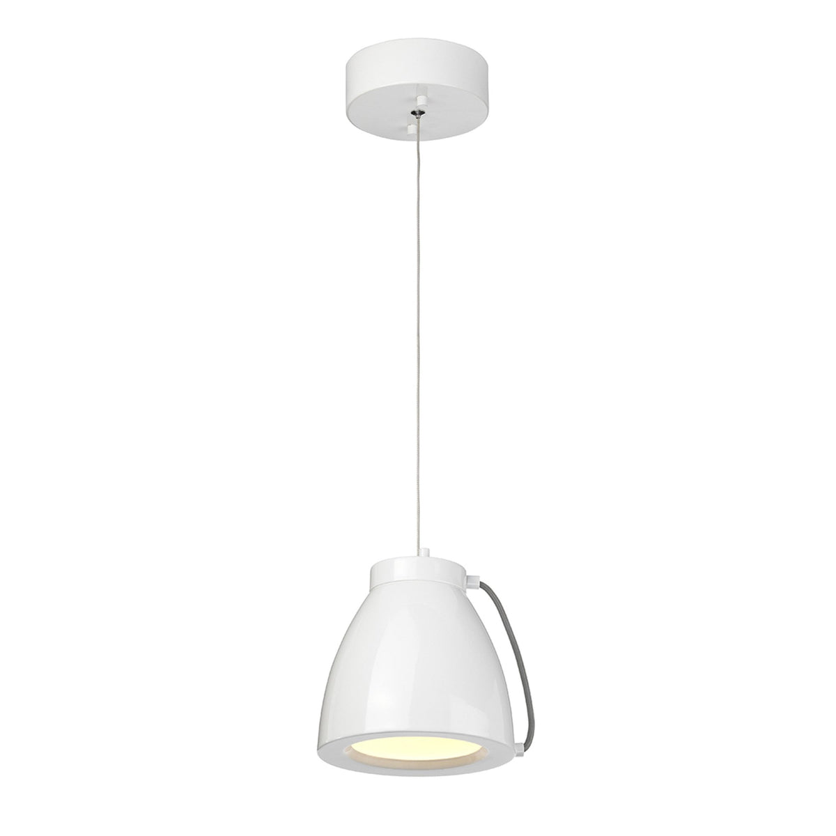 Europa Small LED Pendant in White