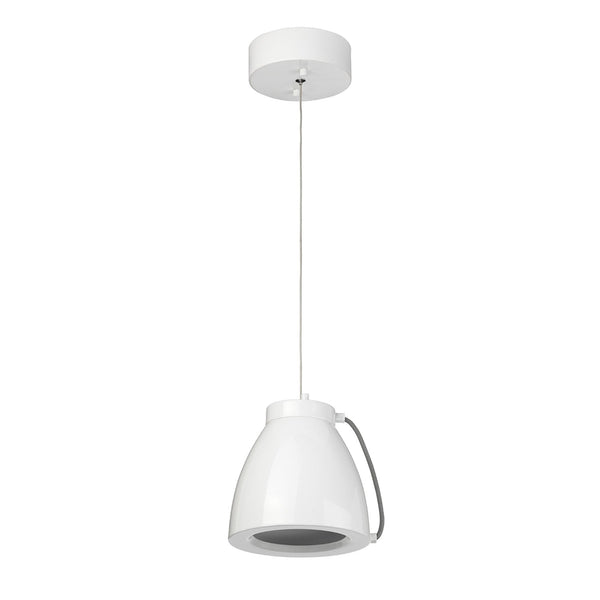 Europa Small LED Pendant in White