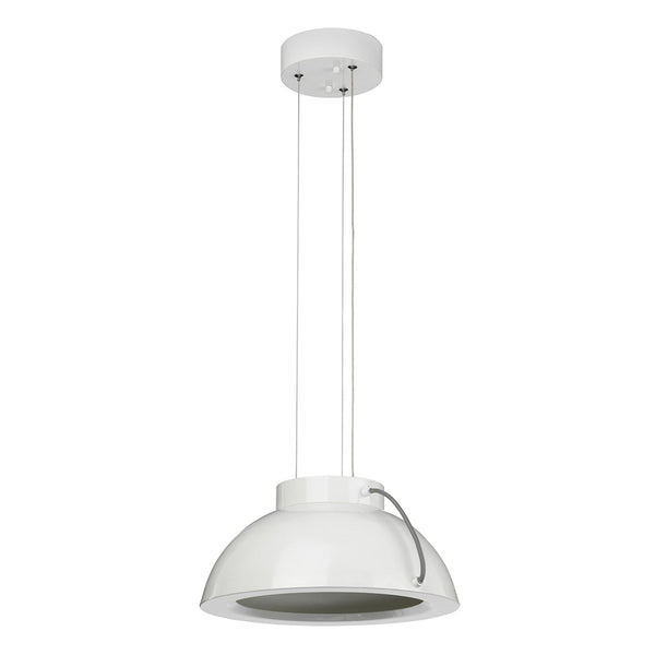 Europa Medium LED Pendant in White