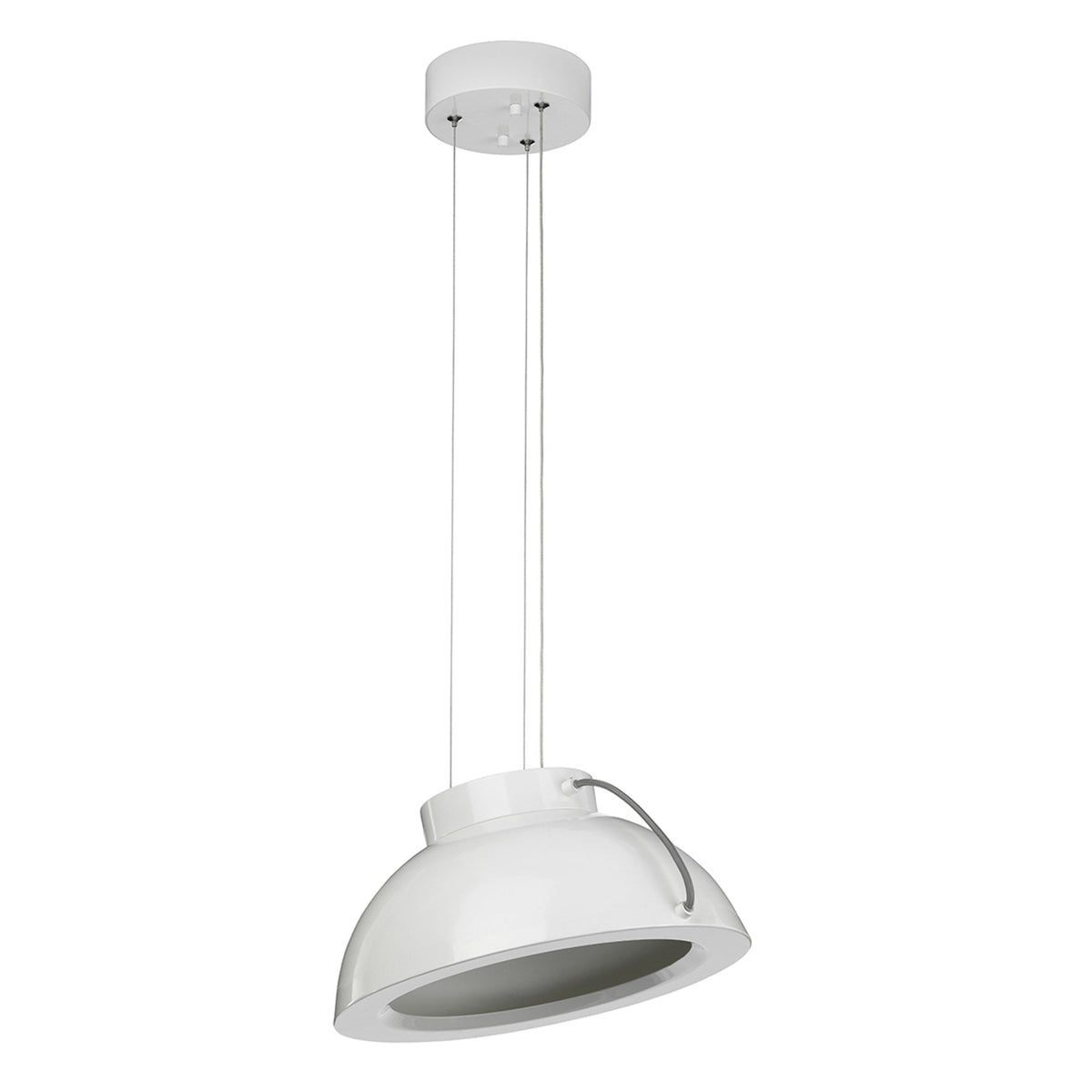 Europa Medium LED Pendant in White