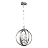 Corinne 3 Light Small Pendant Chandelier in Polished Nickel