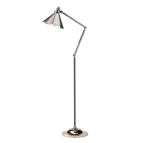 Provence Floor Lamp in Polished Nickel