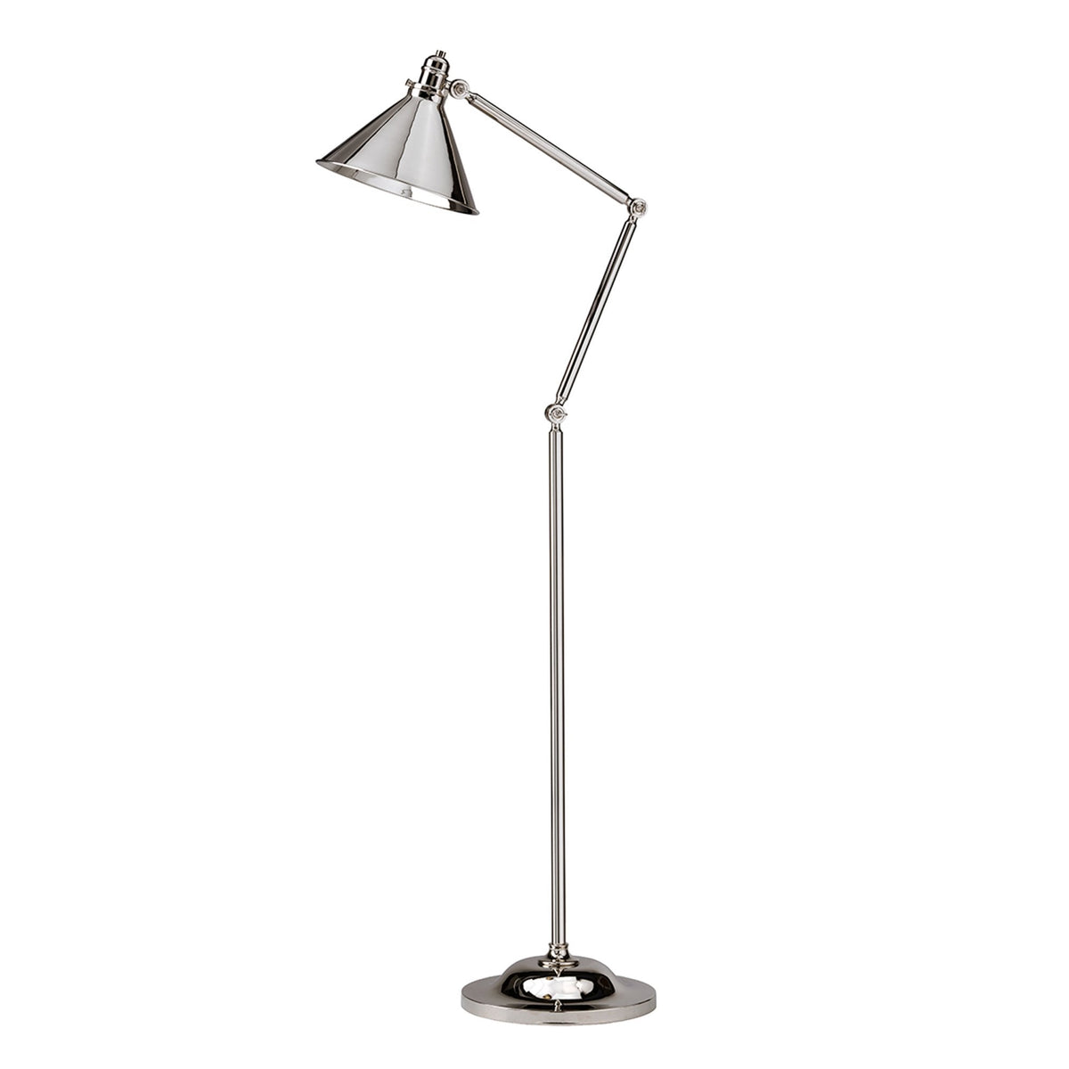 Provence Floor Lamp in Polished Nickel