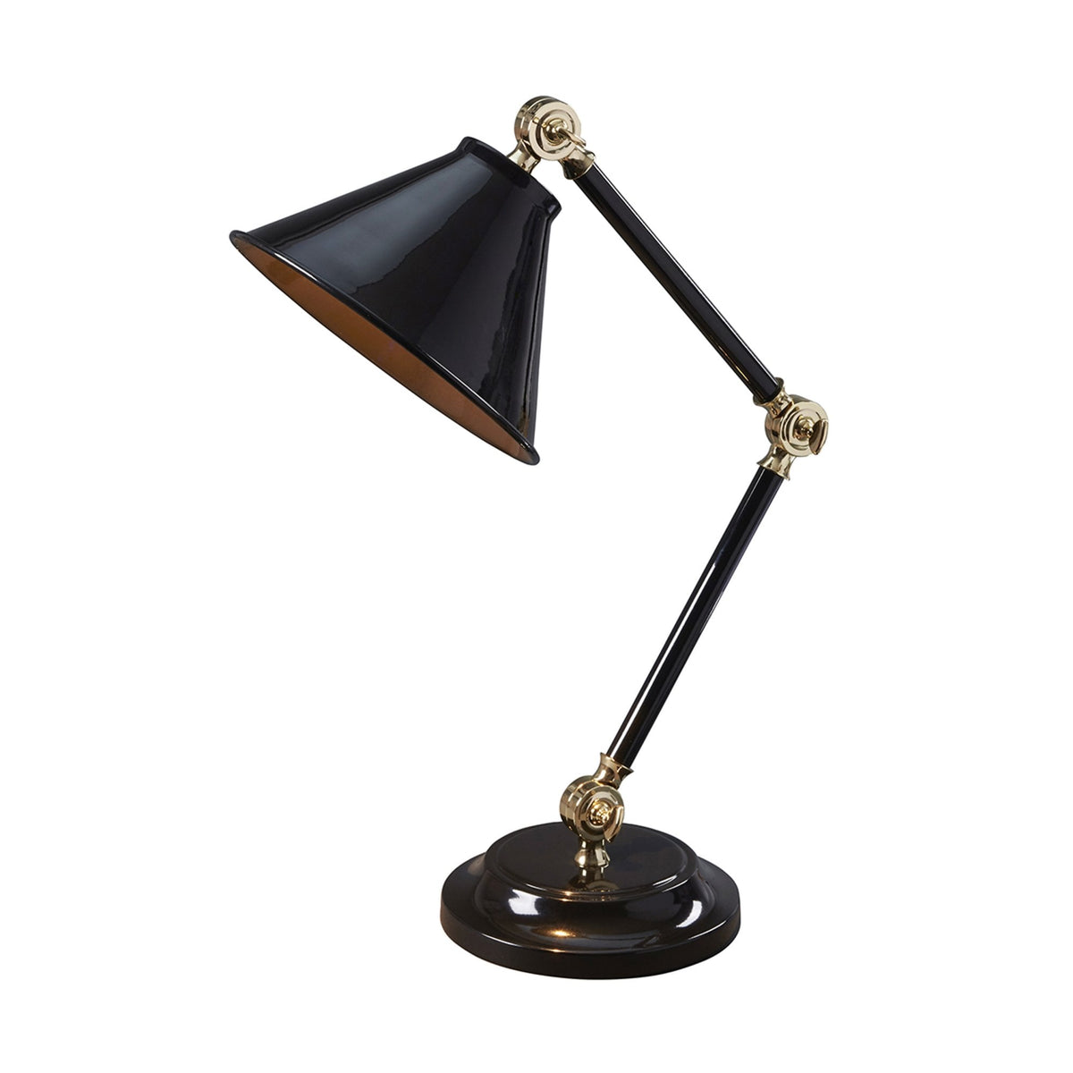 Provence Element Mini Table Lamp in Black & Polished Brass