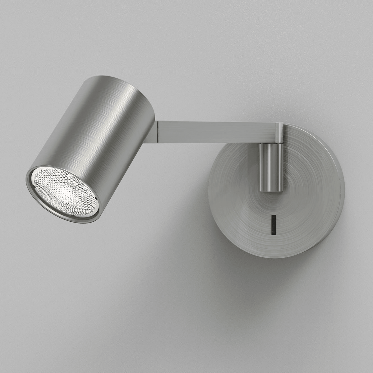 Ascoli Swing Arm Switched Spotlight Wall Light in Matt Nickel