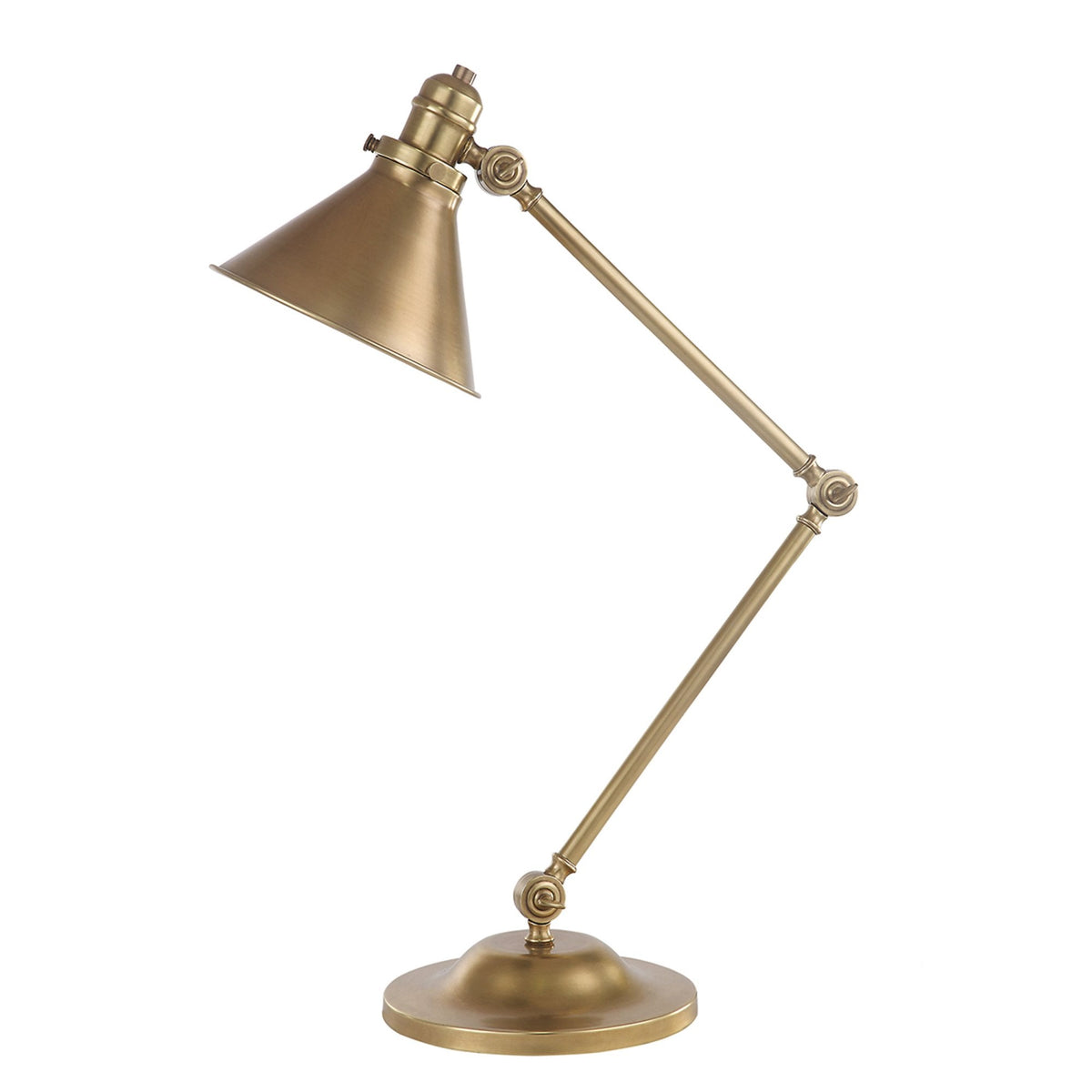 Provence Table Lamp in Aged Brass