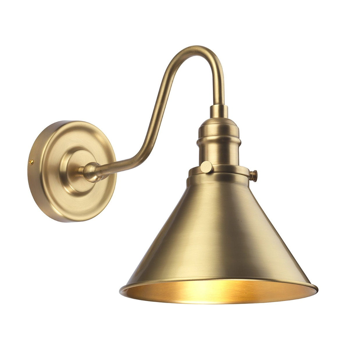 Provence Wall Light in Aged Brass
