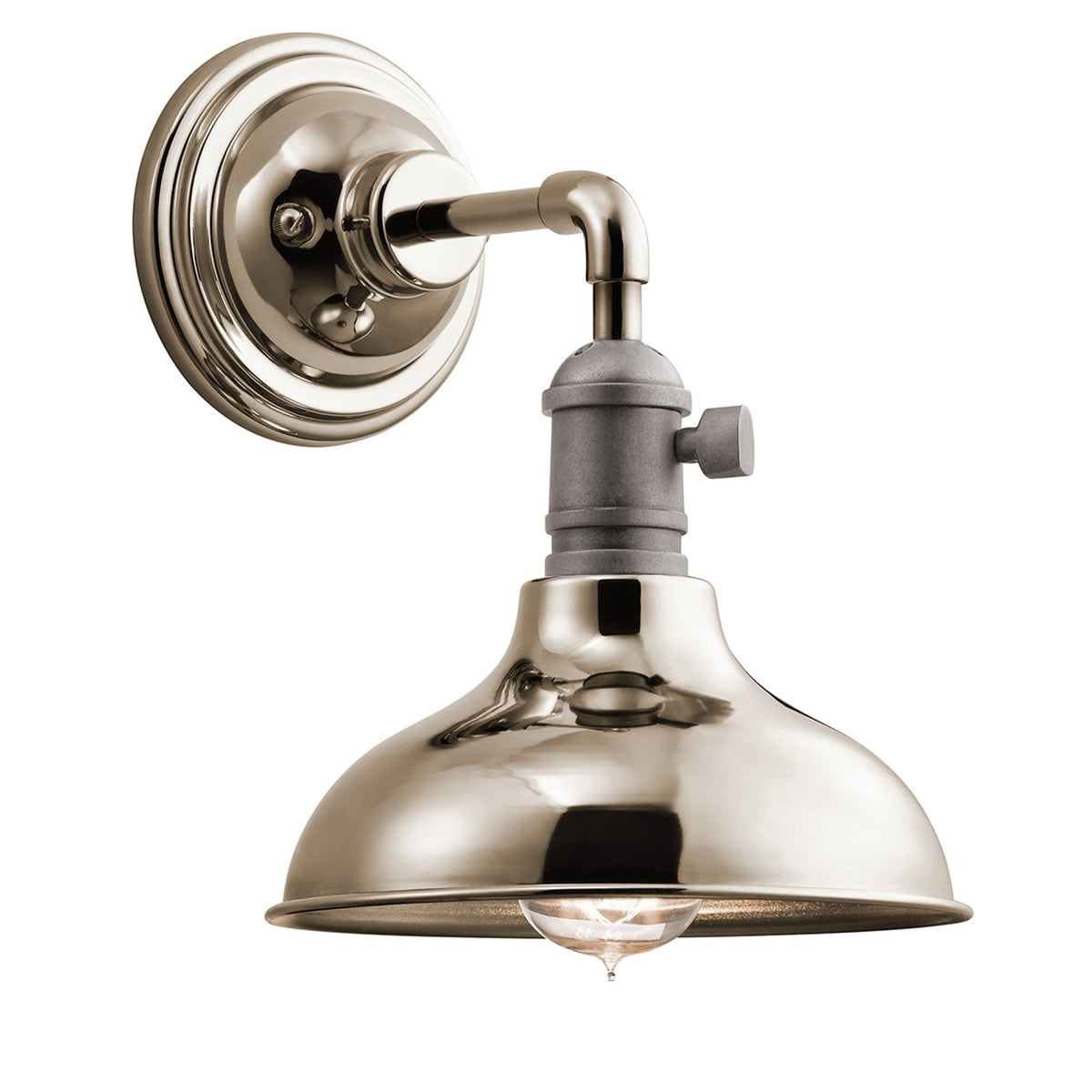 Cobson Wall Light in Polished Nickel