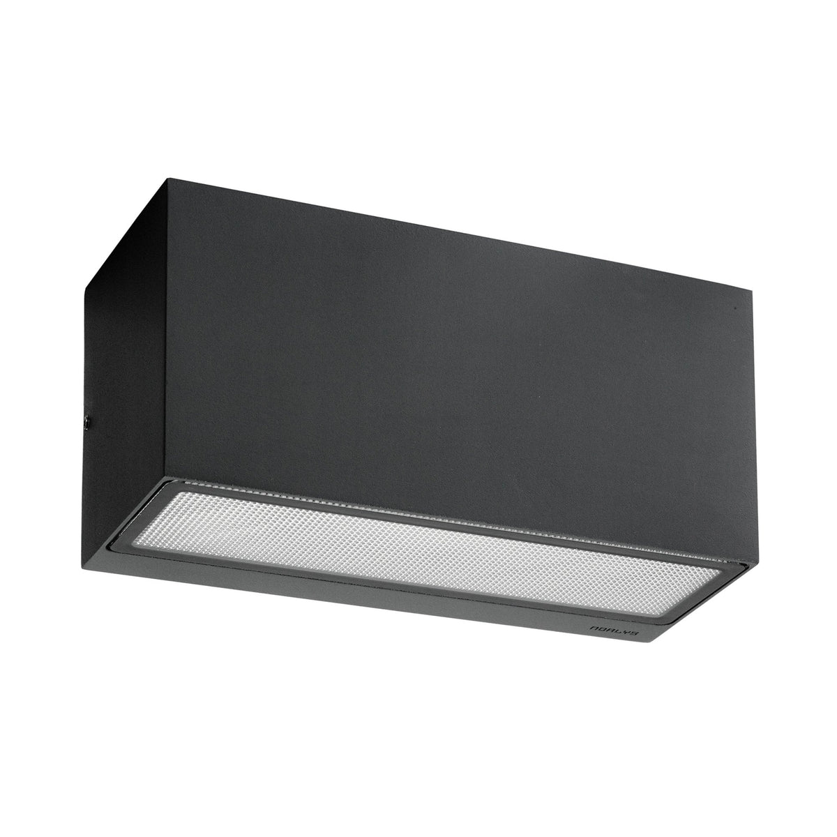 Asker Coastal IP65 Up and Down E27 Wall Light in Graphite