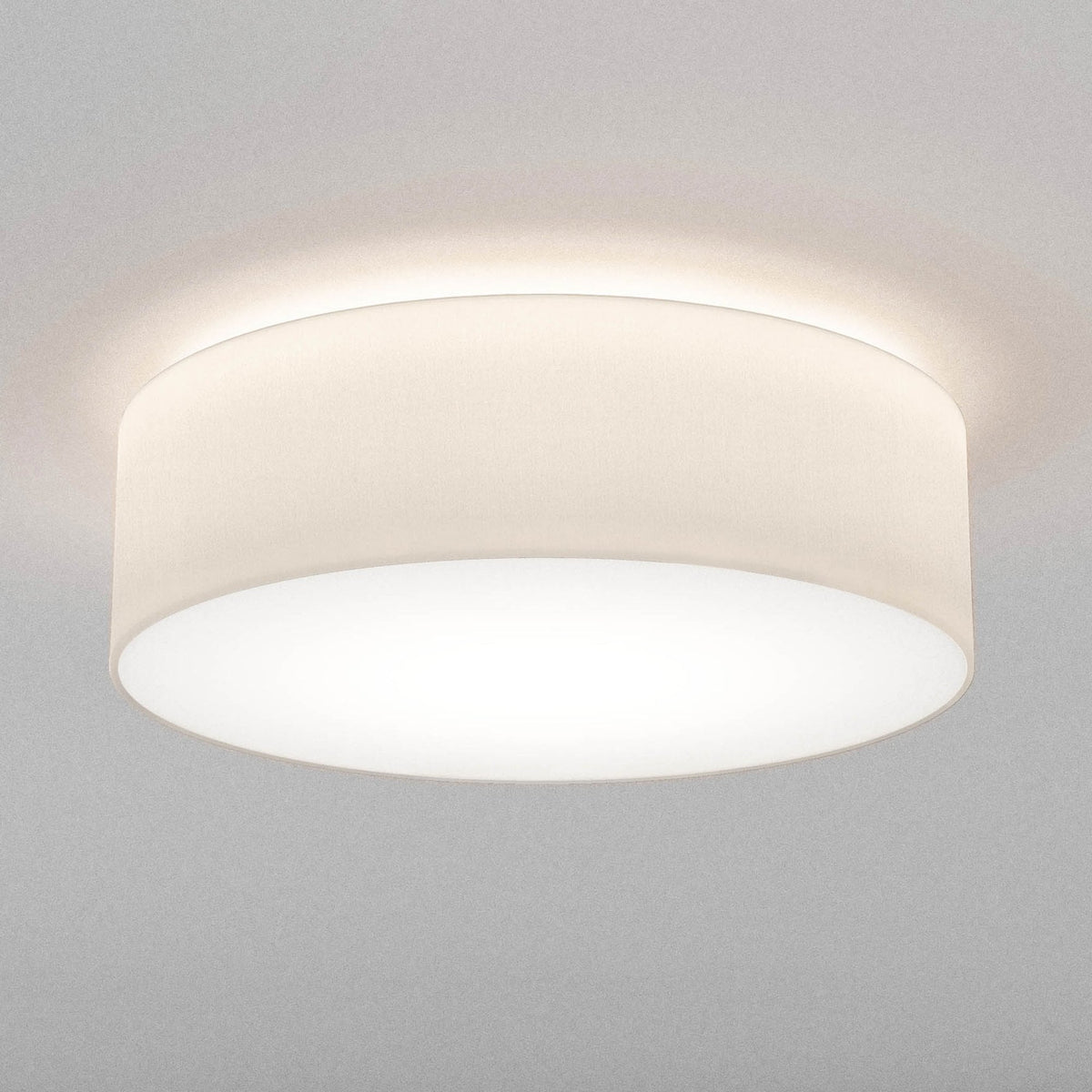 Cambria 580 White Fabric Ceiling Light