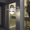 Bergen IP55 Scandinavian Wall Lantern in Galvanised