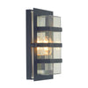 Boden IP54 Wall Light in Black with Clear Lens