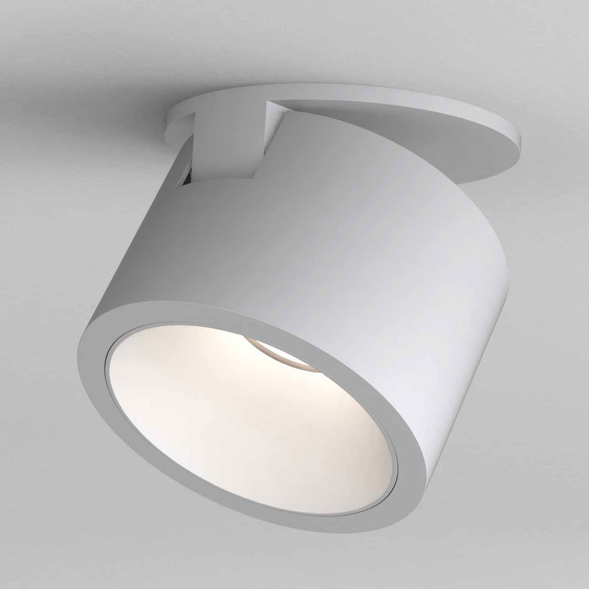 Lynx LED Recessed Ceiling Adjustable Spotlight in White