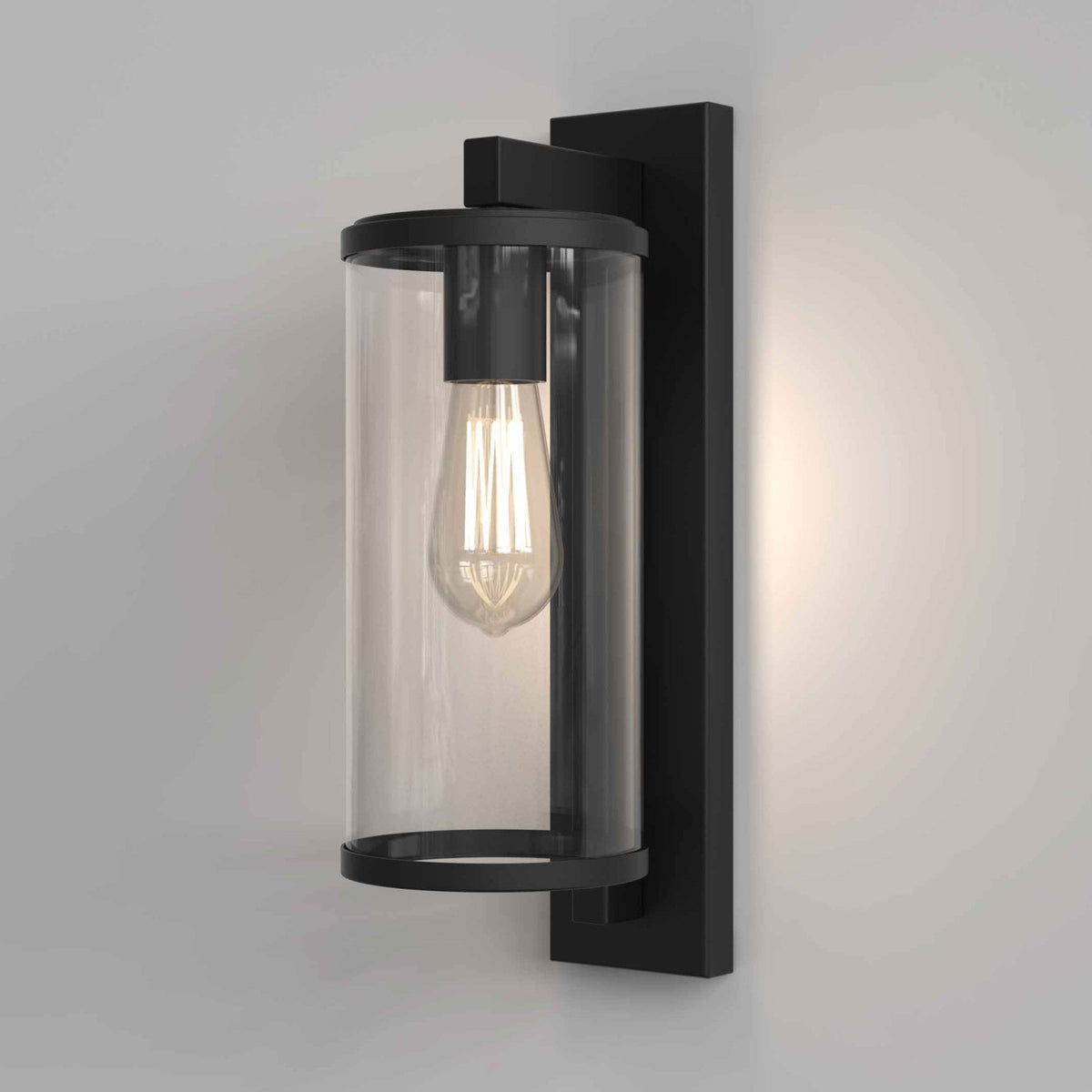 Pimlico 400 Exterior Wall Light in Textured Black