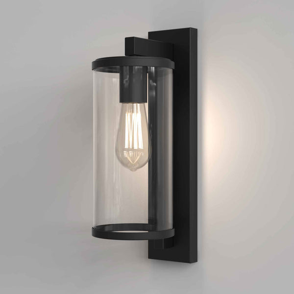 Pimlico 400 Exterior Wall Light in Textured Black