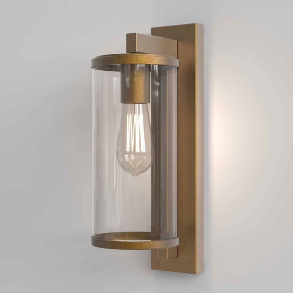Pimlico 400 Exterior Wall Light in Antique Brass