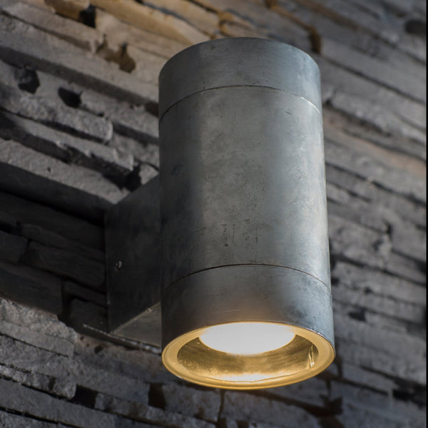 St Ives Wide Galvanised Steel Up and Down Light