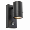 Palin PIR Down Wall Light IP44 in Black