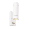 Palin PIR Up & Down Wall Light IP44 in White