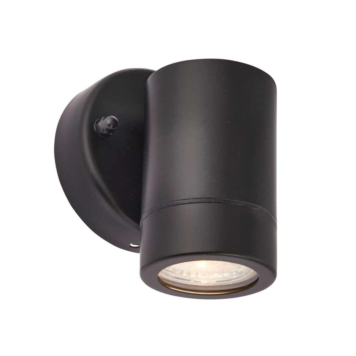 Palin Single IP44 Down Wall Light in Black