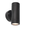 Palin Up & Down IP44 Wall Light in Black