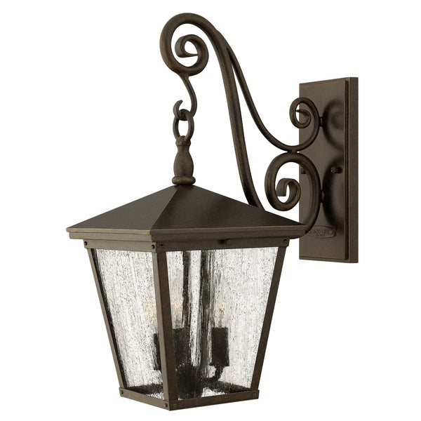 Trellis 3 Light Medium Wall Lantern in Regency Bronze