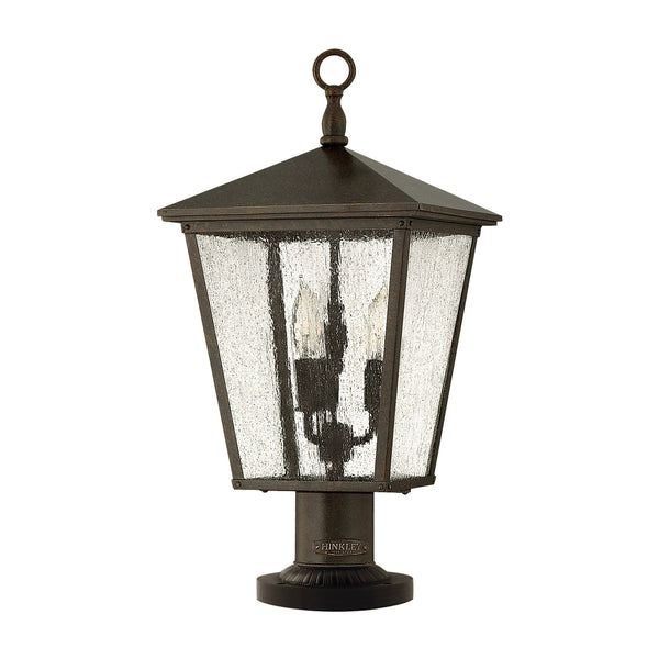 Trellis 3 Light Pedestal  in Regency Bronze