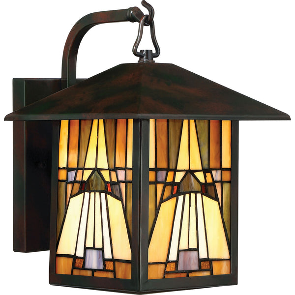 Inglenook Outdoor Tiffany Style Medium Wall Mount Light