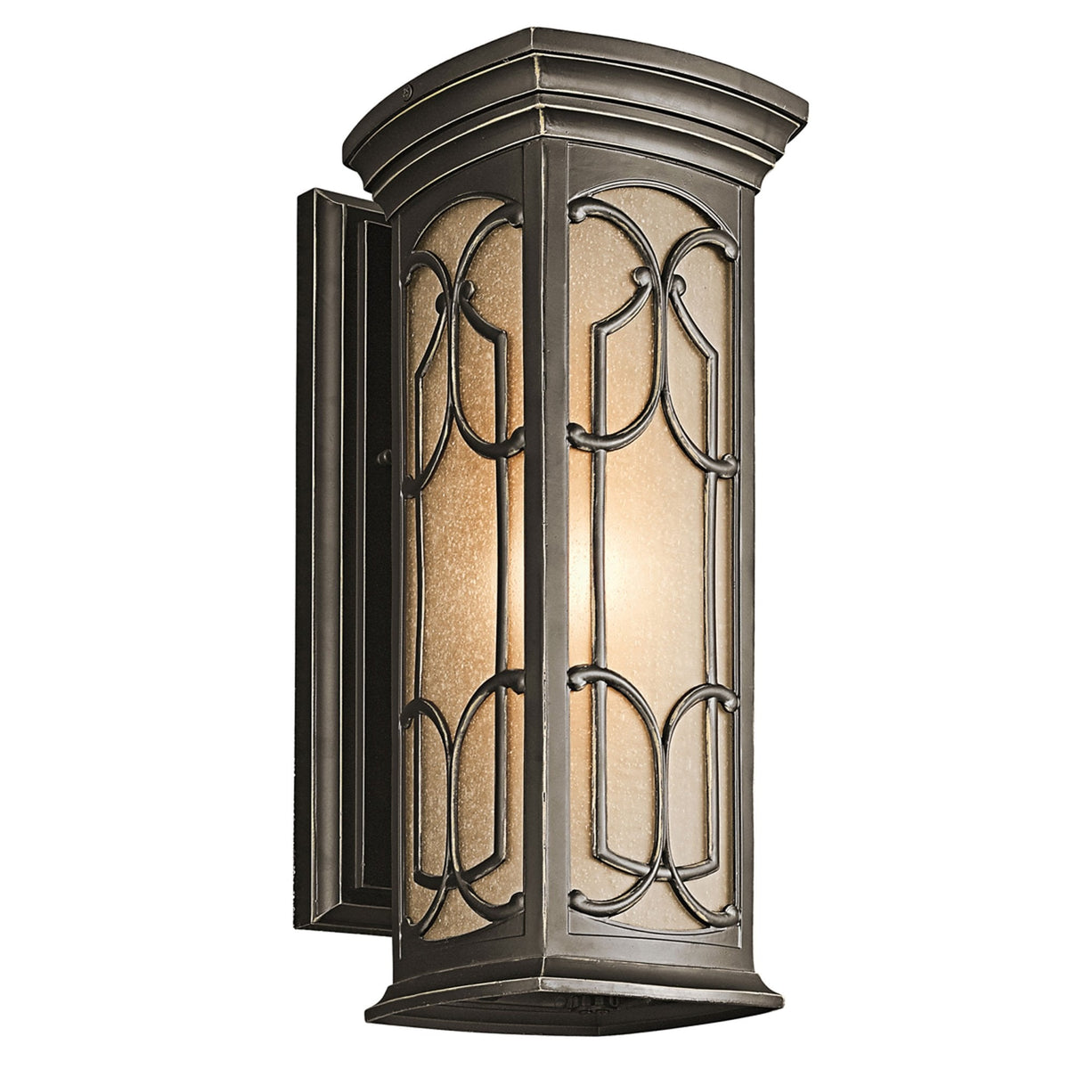 Franceasi 1 Light Medium Wall Lantern in Olde Bronze
