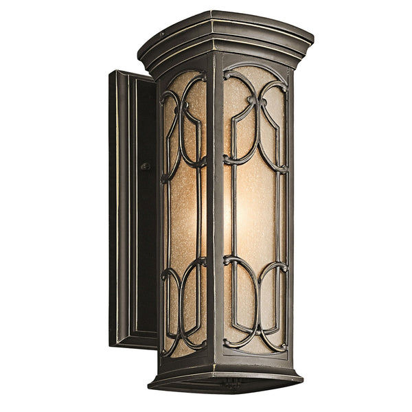 Franceasi 1 Light Small Wall Lantern in Olde Bronze