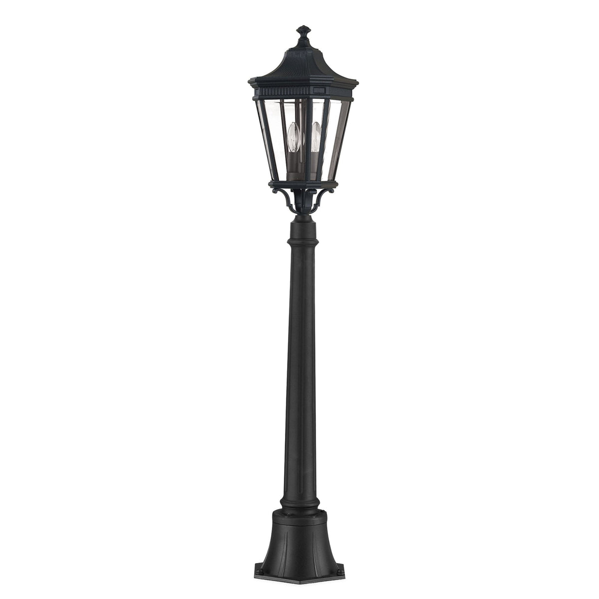 Cotswold Lane 2 Light Medium Pillar in Black