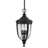 English Bridle 3 Light Large Chain Lantern in Black