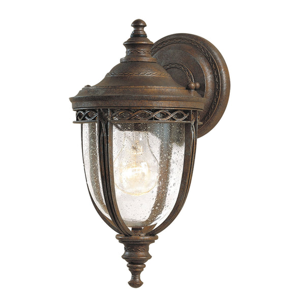 English Bridle 1 Light Small Wall Lantern in British Bronze