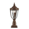 English Bridle 3 Light Medium Pedestal in British Bronze